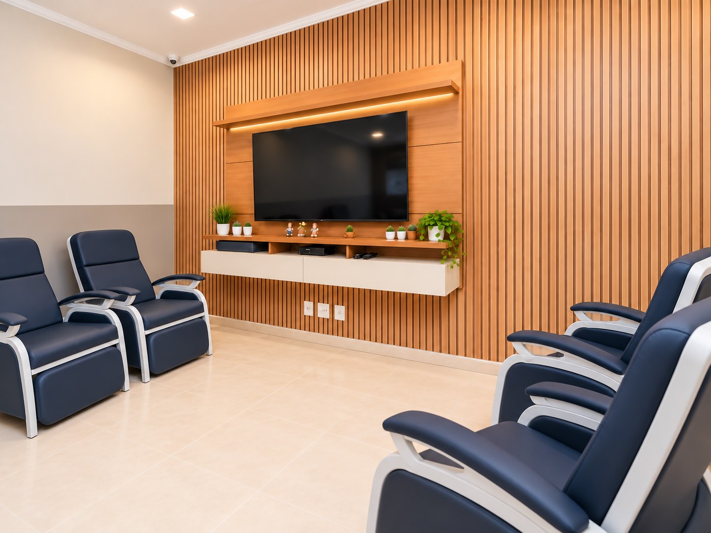 Sala de espera da Unidade 01 da Casa Laércia